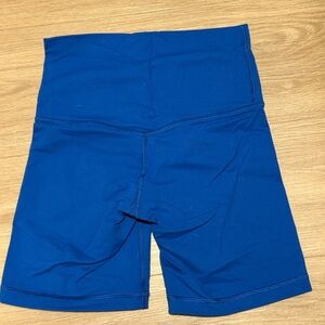 Aritzia blue bike shorts